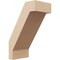 Ekena Millwork 5-inch W x 8-inch D x 12-inch H Burlington Rough Cedar Woodgrain TimberThane Knee Brace, Primed BRCUR05X08X12BURRCPR - alternate 1